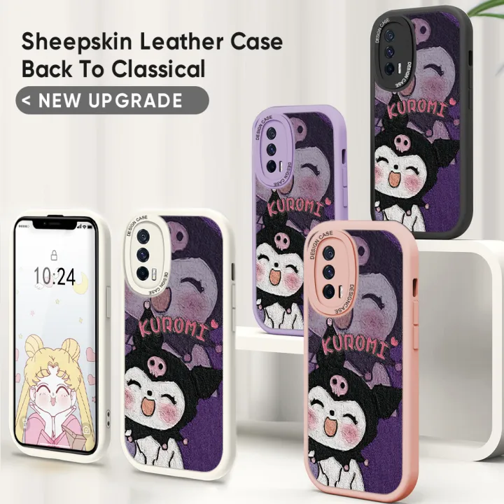 FELMYST%20for%20Realme%20C53%20Narzo%20N53%20Back%20Cover%20PU%20Leather%20Kuromi%20Pattern%20Soft%20Silicone%20Edge%20Phone%20Case%20-%20Image%204