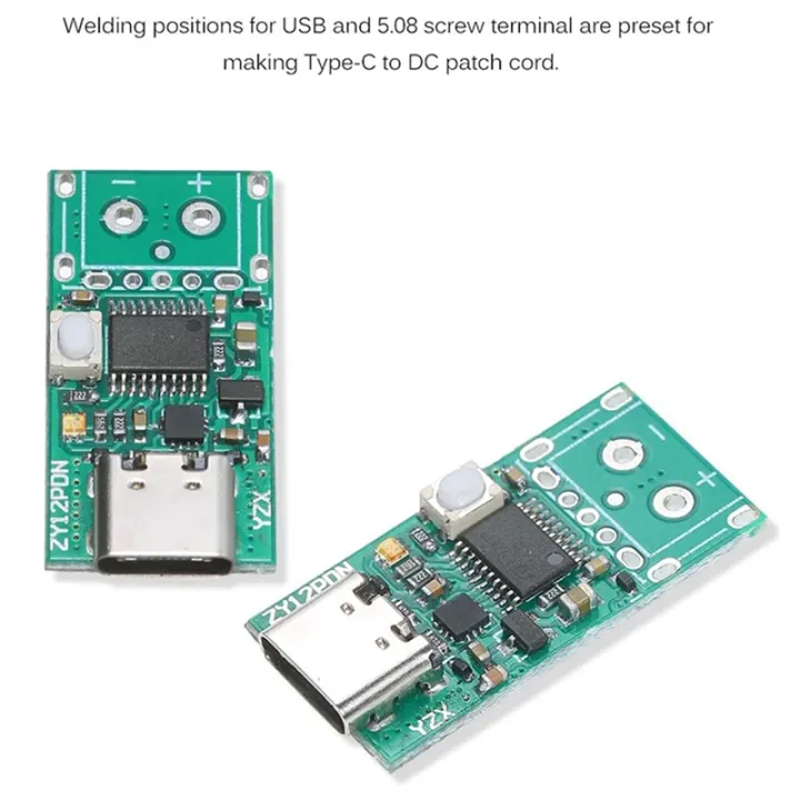 2%20Pcs%20ZY12PDN%20USB-C%20PD2.0/3.0%20to%20DC%20Converter%20Power%20Supply%20Module%20Decoy%20Fast%20Charge%20Trigger%20Poll%20Polling%20Detector%20Tester%20-%20Image%202