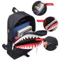High Quality Large Capacity Sprayground Back Packs PU Black Laptop Backpack Shark Classic Pu Fabric Backpack All. 