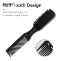 Wenefang Double-sided Professional Barber Neck Brush Comb Black Small Hair Luxury Styling Comb Shaving Beard Salon Carving Duster Cleaning Brush. 
