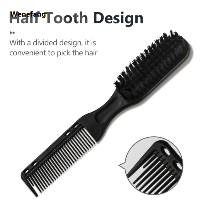 Wenefang%20Double-sided%20Professional%20Barber%20Neck%20Brush%20Comb%20Black%20Small%20Hair%20Luxury%20Styling%20Comb%20Shaving%20Beard%20Salon%20Carving%20Duster%20Cleaning%20Brush%20-%20Image%203