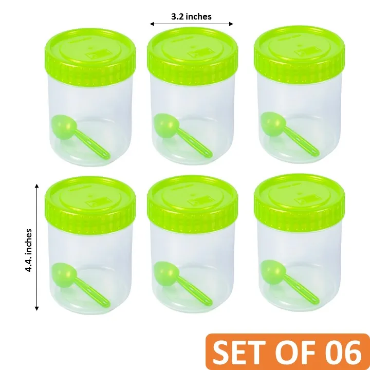 Bagmati%20Set%20Of%2006%20Plain%20Large%20Plastic%20Utility%20Containers%20With%20Spoon%20-%20-%20Image%203