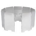 9 Plates Foldable Outdoor Camping Cooking Cooker Gas Stove Wind Shield Screens Windshield. 