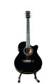 Mantra Karma 40" 3-Band Equalizer and Tuner Guitar with, Bag, Capo, Pick, String, Strap - Black - Musical Instruments. 