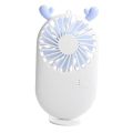 Cute Korean Design Mini Portable Fan with Lithium Rechargeable Battery. 
