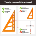 2In1 Rafter Square,Positioning Triangle Ruler Rafter Square Tool Adjustable Triangle Ruler Protractor for Woodworking,B. 