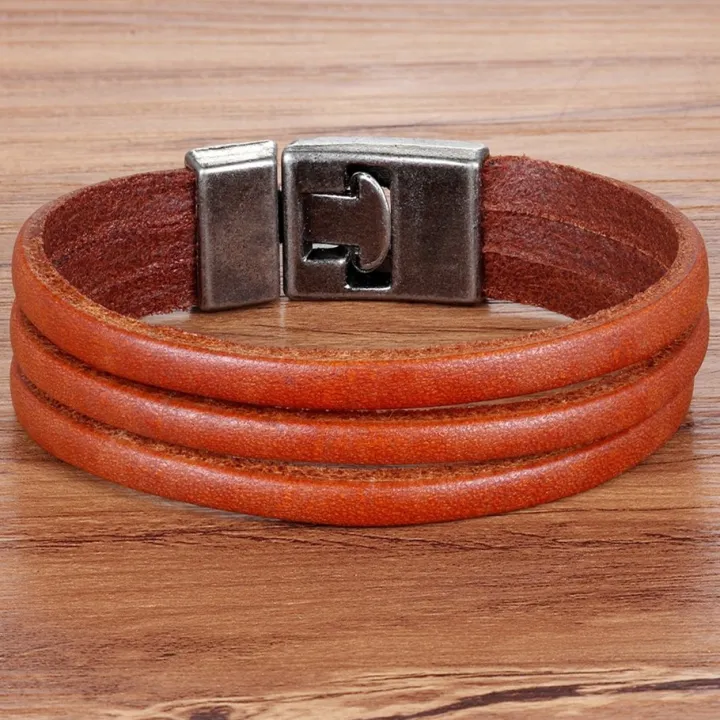 NEW%20XQNI%20Classic%20Style%20Double%20Layer%20Toggle-clasp%20PU%20Leather%20Bracelet%20For%20Men%20Black/Brown/Orange%20Color%20Male%20Jewelry%20Accessories%20Gift%20-%20Image%208