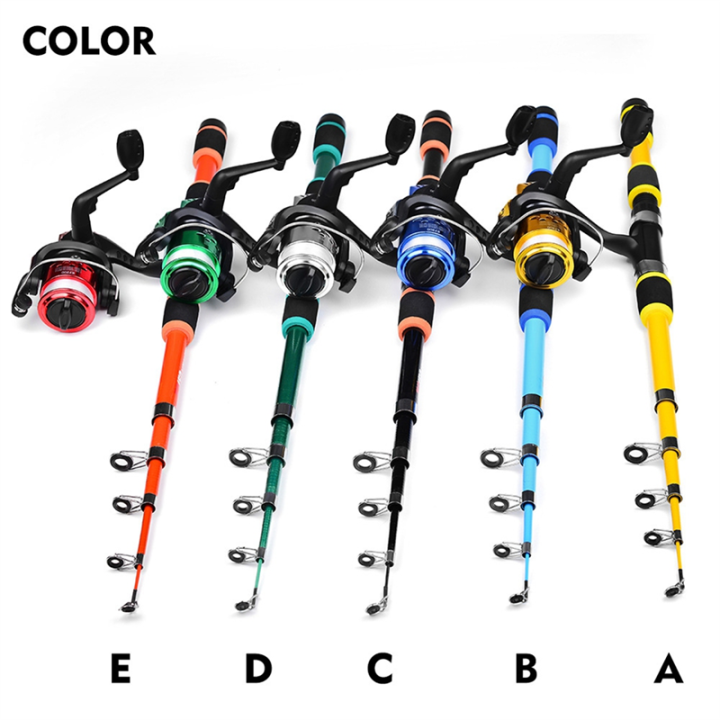 Telescopic%20Fishing%20Rod%20Reel%20Novice%20Sea%20Rod%20Set%20Orange%20-%20Image%203