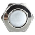 16mm Flush Mounted Momentary SPST Stainless Round Push Button Switch. 