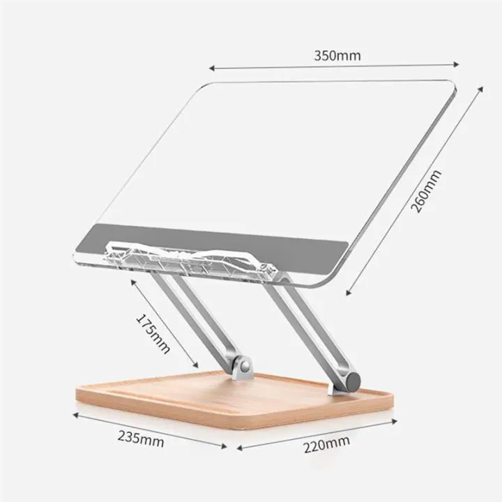 Adjustable%20Acrylic%20Book%20Stand%20for%20Reading,%20Book%20Holder%20with%20Pen%20Slot,%20Foldable%20Desktop%20Riser%20for%20Laptop%20Recipe%20Textbook%20Reusable%20Easy%20to%20Use%20-%20Image%202