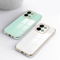 Vantime Case for vivo Y28 4G Soft Electroplated Glossy Back Ultra Thin Back Cover. 