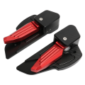 Kqueebee Motorcycle Automatic Extension & Fold Rear Foot Pedal Foldable for Primavera150 Sprint 150 Black+Red. 