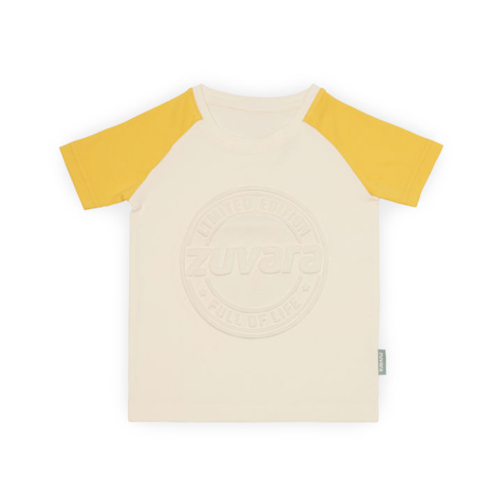 Cotton%20Embossed%20T-Shirt%20for%20Boy%20%20and%20Girl%20pack%20of%20two%20(Yellow%20and%20Turquoise%20Green)%20-%20Image%202