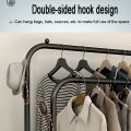 Coat Rack And Clothes Hanger Stand With Side Hooks And Bottom Shelves Heavy Duty Full Body Iron Coat Rack Clothes Hangers |. 