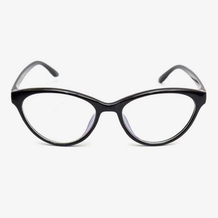 Black Cat Eye Frame Eyewear Spectacles For Women With Box