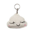 Handmade Cloud Crochet Key Ring. 