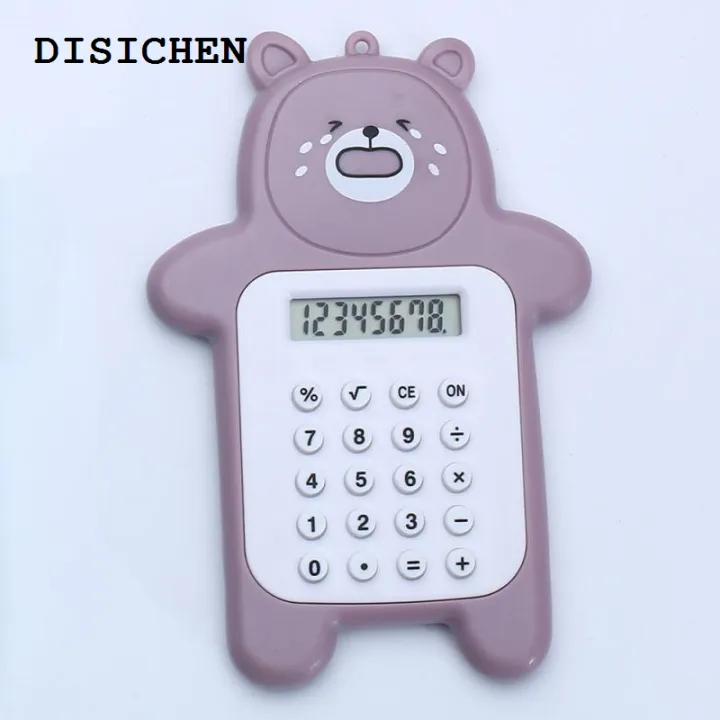 DISICHEN%20Luxury%20Bear%20Shape%20Scientific%20Calculator%20Student%20Mini%20Calculator%20With%20Silicone%20Pressing%20Buttons%20Battery%20Powered%20Counter%20Accounting%20Tool%20-%20Image%207