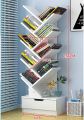 Kamakhya Decor Tree Bookshelf Bookcase Book Organizer 9-Tier Multipurpose Shelf Display Racks, white. 