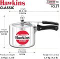Hawkins Classic Pressure Cooker 3 Litre Tall Induction Base (Code: ICL3T). 