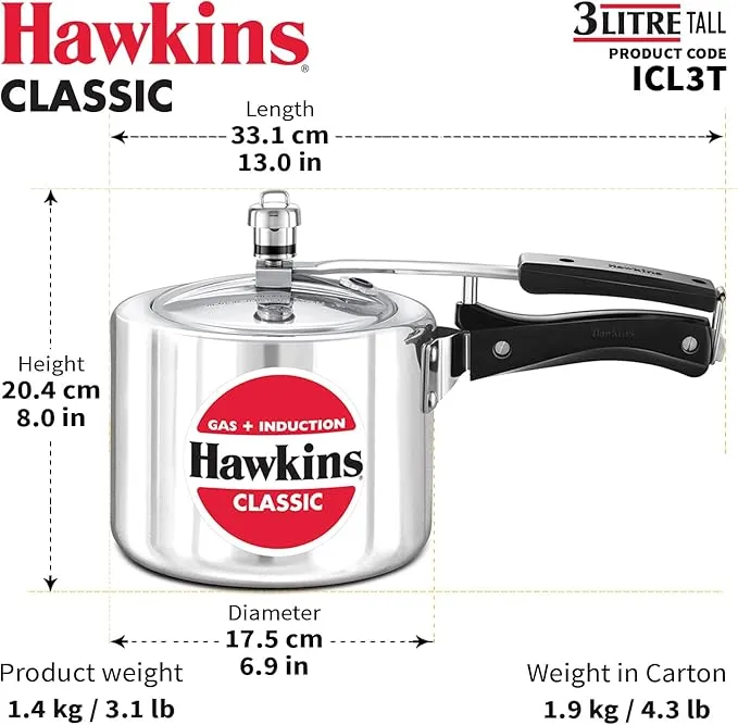 Hawkins%20Classic%20Pressure%20Cooker%203%20Litre%20Tall%20Induction%20Base%20(Code:%20ICL3T)%20-%20Image%204