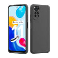 Case for Redmi Note 11 / Note 11s Liquid Silicone Cover Case Black. 