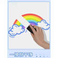 Static Whiteboard Removable for Childrens Room, Wall-Friendly Graffiti Stickers, Adhesive Writing Board Wall Stickers. 