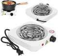 1000W Single Burner Electric Hot Plate Stove, Stainless Steel Portable Cooking Solution. 