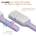 Sutuiying Rotatable Self Cleaning Hair Brush Telescopic Massage Airbag Combs Original Retractable Bristle Hair Brush Anti-Static Sclap Massage Comb. 