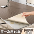 Wood grain desktop sticker tablecloth self-adhesive imitation wood waterproof wallpaper furniture refurbishment table film color change table sticker table paper. 
