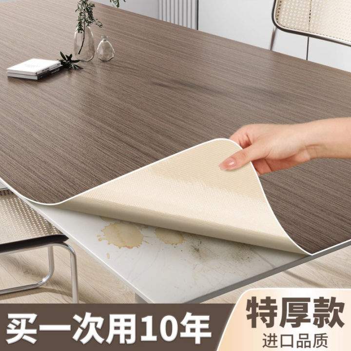 Wood grain desktop sticker tablecloth self-adhesive imitation wood waterproof wallpaper furniture refurbishment table film color change table sticker table paper