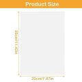 1Pcs Durable Printable Shrink Plastic Sheets Handmade 29x20cm Shrink Film Translucent White Shrinky Art Papers for Inkjet Printer. 