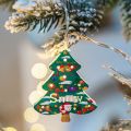 Cute Style Cartoon Christmas LED Light String Elk Shape Santa Claus Pattern Christmas String Lights Hangable Snowman Figure LED Indoor String Lights New Year Celebration. 