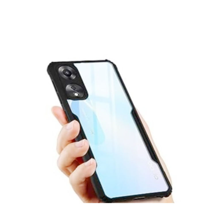 Oppo%20A78%204G%20Bumper%20Case%20%7C%20Back%20Hard%20Transparent%20Clear%20Shockproof%20TPU%20Phone%20Cover%20%7C%20-%20Image%204