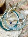 Combo Set of Handmade Crystal Bracelet 3pcs Available in 5 color. 
