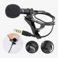 Professional Noise-Cancellation Clip Collar Mic - Condenser For YouTube, Video, Interviews. 