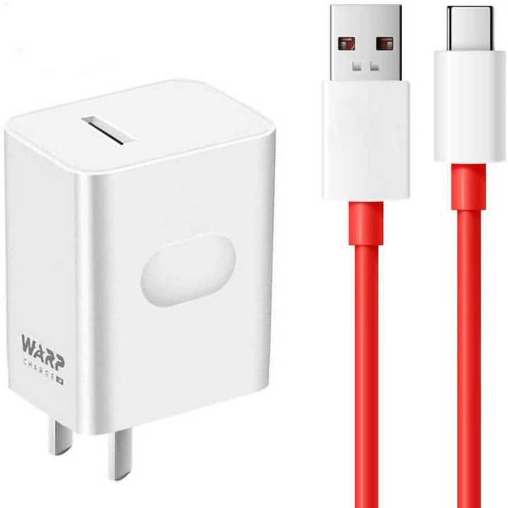 30 Watt Fast Wrap Charger with USB Type-C Cable Wall Power Adapter For OnePlus Mobile