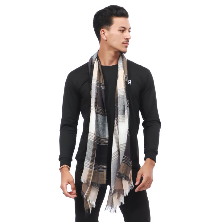 Multicolor Premium Cotton Winter Shawl / Scarf For Men