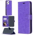 MRK3C For iPhone 12 Pro Max Crazy Horse Texture Horizontal Flip Leather Case with Holder y Card Slots y Wallet y Photo Frame. 
