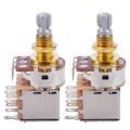 NAMUNY 2X Guitar Pots 500K Short Split Shaft Audio Taper Push/Pull Potentiometer. 