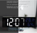 Digital Alarm Wall Clock (White) Led Rectangular Mirror Snooze Temperature Date Display DS-3818L || Perfection in the measurement of time, temperature and humidity || Sold By Watch House. 