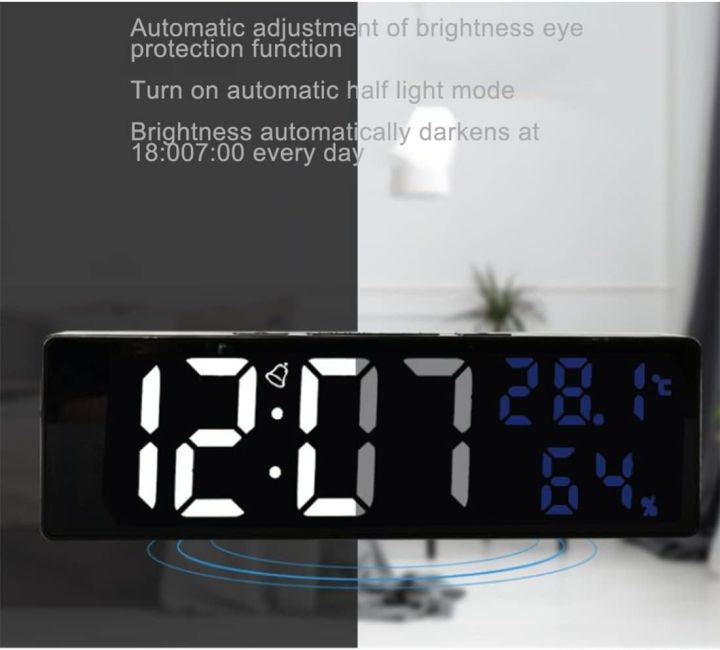 Digital%20Alarm%20Wall%20Clock%20(White)%20Led%20Rectangular%20Mirror%20Snooze%20Temperature%20Date%20Display%20DS-3818L%20%7C%7C%20Perfection%20in%20the%20measurement%20of%20time,%20temperature%20and%20humidity%20%7C%7C%20Sold%20By%20Watch%20House%20-%20Image%207