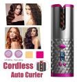 Curling Machine Portable Wireless Automatic Hair Curler USB Rechargeable With LCD Thermostat Electric Hair Curler. 