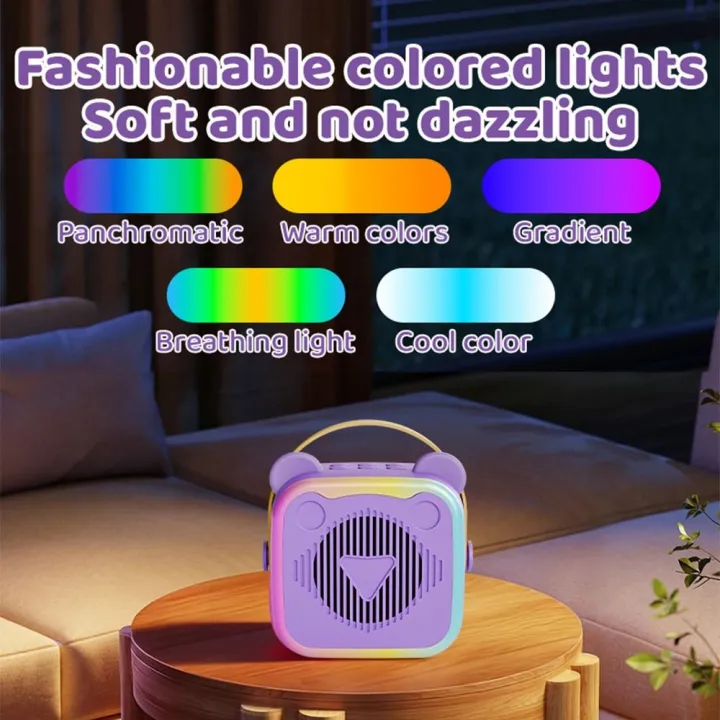 Bluetooth%20Speaker%20Portable%20Mini%20Karaoke%20Machine%203.5mm%20Earphone%20Charging%20Mini%20Bluetooth%20Audio%20Durable%20HIFI%20Surround%20Mini%20Home%20Karaoke%20Speaker%20Outdoor%20Karaoke%20-%20Image%203