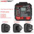 Tester RCD Check Phase Neutral Plug/Maker Tester Socket Test Digital HT106/HT107 Socket Tester Voltage/British European Grounding NCV. 