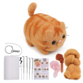 Animals Needle Felting Set, DIY Wool Felt Materials Set with Felting Tool Instruction for Needle Felting Craft Project Easy Install Easy to Use. 