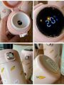 Ichhya Store Temperature Controlled Rabbit Pattern Bouncing Thermos Cup 350ml. 