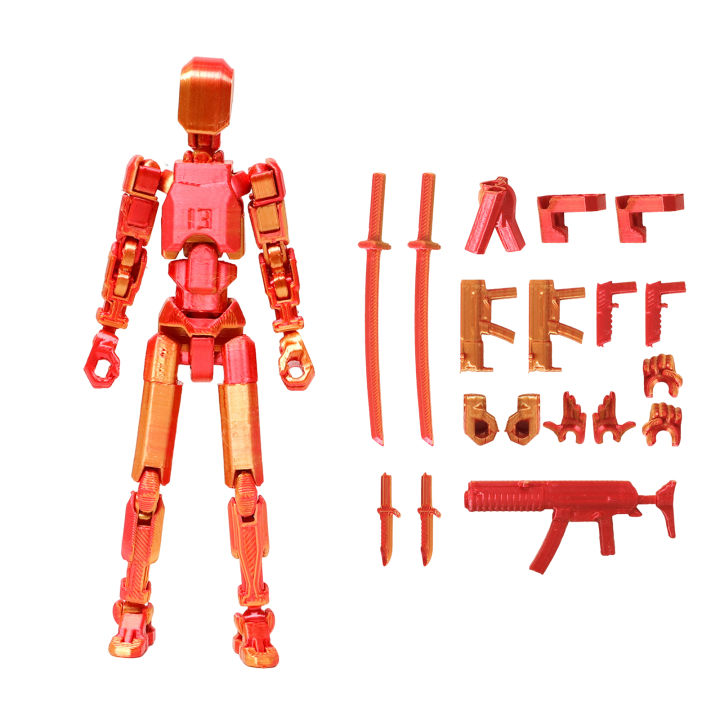 Kit Action DIY Kids Robot Joint Multi 3D Color Doll Aomeidaju Customizable Swing DIY Printed Toys Creative Action Character Model Movable Fun Kids Figures