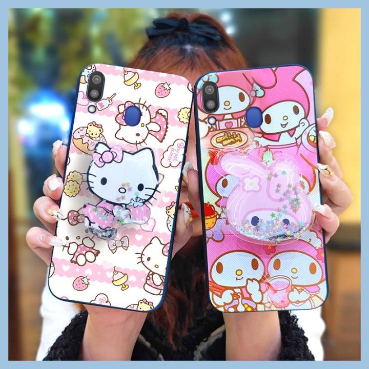 TPU%20Waterproof%20Phone%20Case%20For%20Samsung%20Galaxy%20M20/SM-M205FD%20Glitter%20Dirt-resistant%20Rotatable%20stand%20Anti-knock%20Kickstand%20-%20Image%206