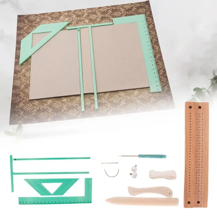 Cardboard Hand Bookbinding Bookbinding Ruler Set Great Stencils ...