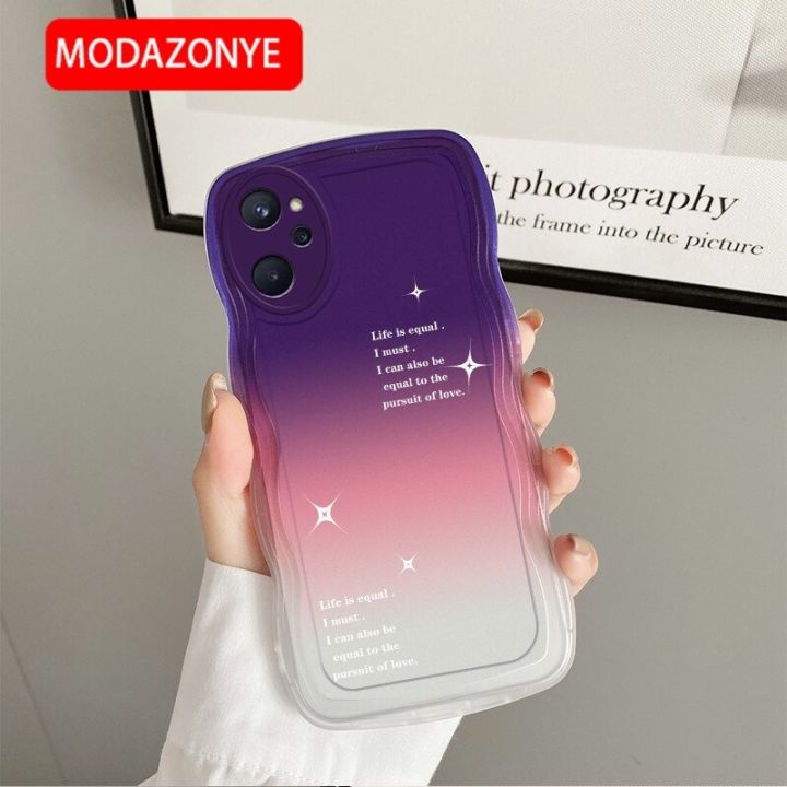 lthmy for Realme 9i Case Luxury Water Wave Silicone Shockproof Phone Casing Gradient Shimmer Colorful SoftCase TPU Cover